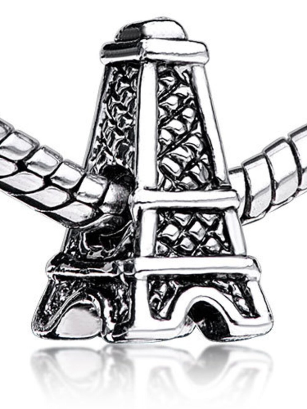 Pugster Eiffel Tower Paris France Charm Compatible with Pandora Bracelets